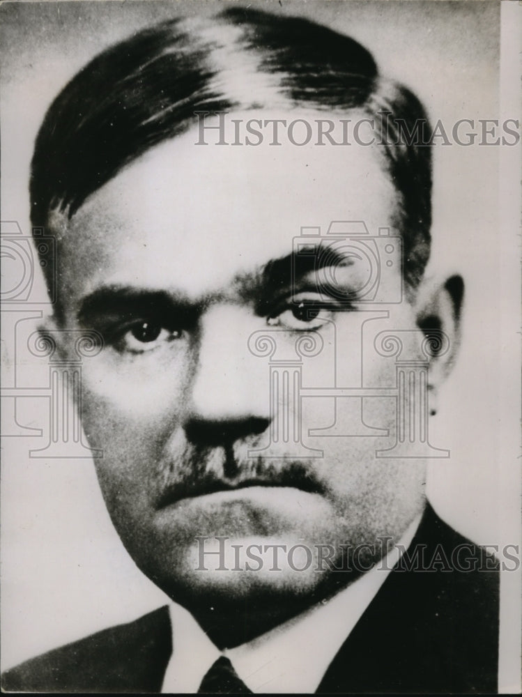 1935 Press Photo Damien Veltcheff Arrested in Bulgaria for Treason