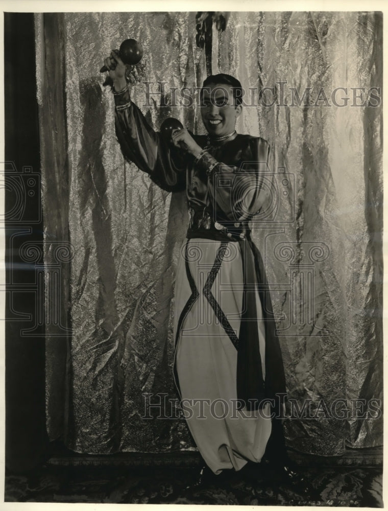 1936 Press Photo Jose Manzanares & his South American Orchestra performs on CBS