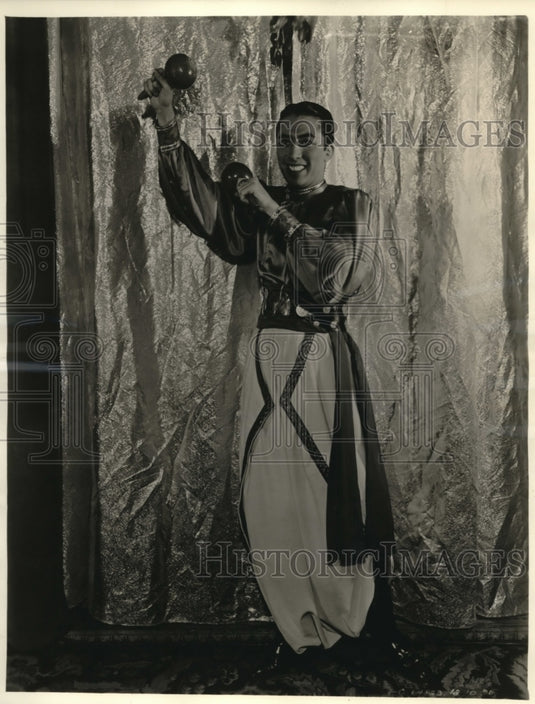 1936 Press Photo Jose Manzanares & his South American Orchestra performs on CBS