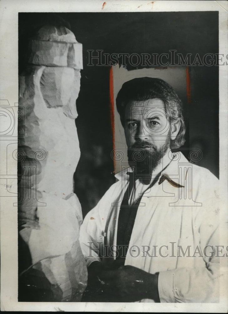 1933 Press Photo Alois Lans as Christ for Passion play at Oberammergau