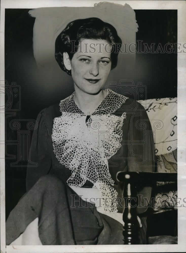 1934 Press Photo Norma Brighton Millen wife of accused slayer to turn state's ev