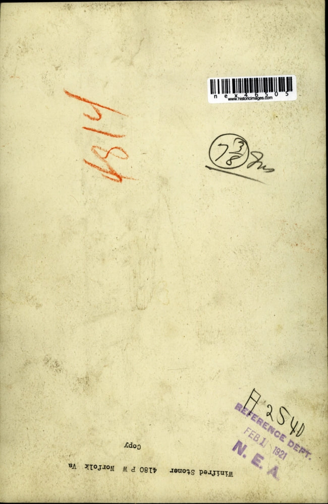 1921 Press Photo Winifred Stoner of 4180 Norfolk, Va