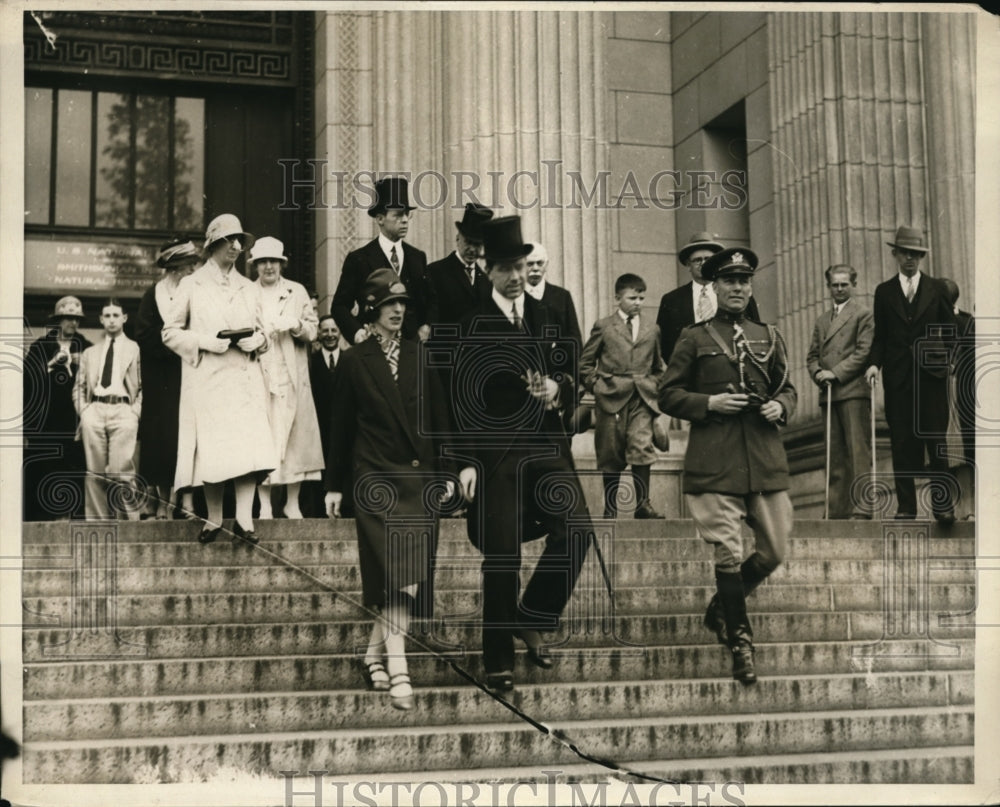 1926 Press Photo Crown Prince Adolphus of Sweden and his wife