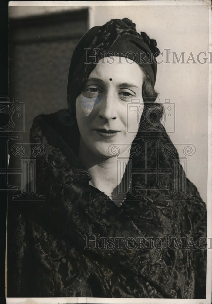 1932 Press Photo Nancy Miller, American wife of Maharajah of Indore