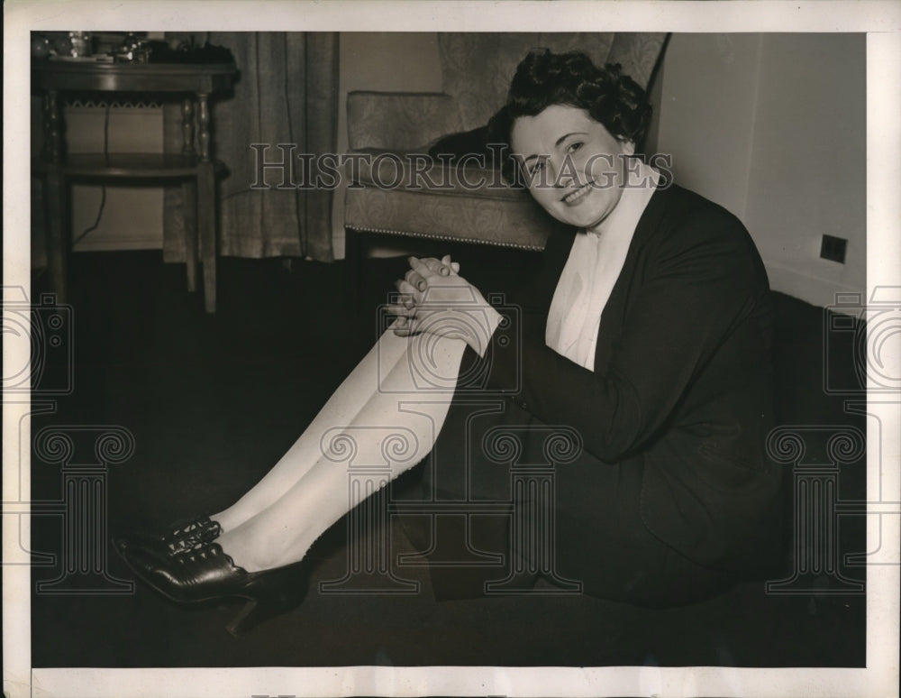 1940 Press Photo Marie McMillin who in 1932 jumped 24,800 ft in Cleveland