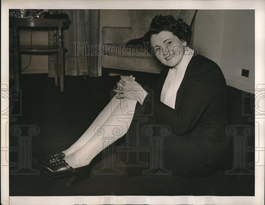 1940 Press Photo Marie McMillin who in 1932 jumped 24,800 ft in Cleveland