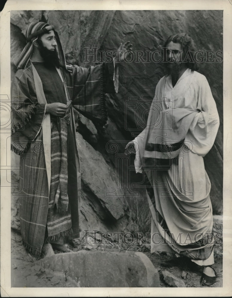 1940 Press Photo Salt Lake City Utah Passion Play JF Dunton, Grant Redford