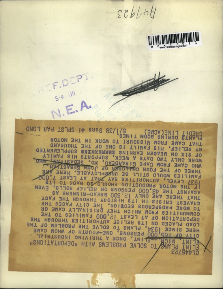 1938 Press Photo John Sebastian's children, their father works only twice a week