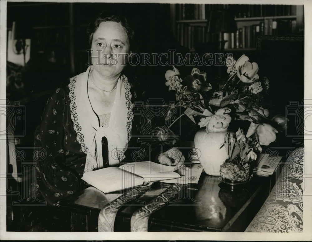 1932 Press Photo Ms. Cornelia M. Van Asch Van Wyck of Utrecht, Holland