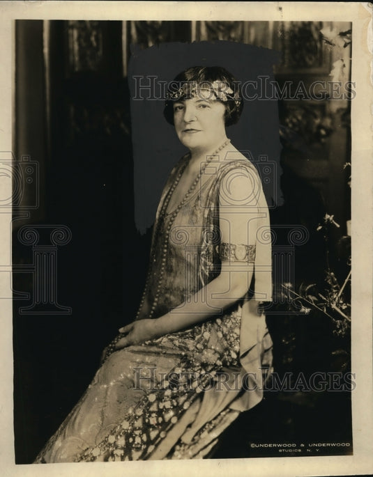 1924 Press Photo Mrs Clara Novella Dacies age 64