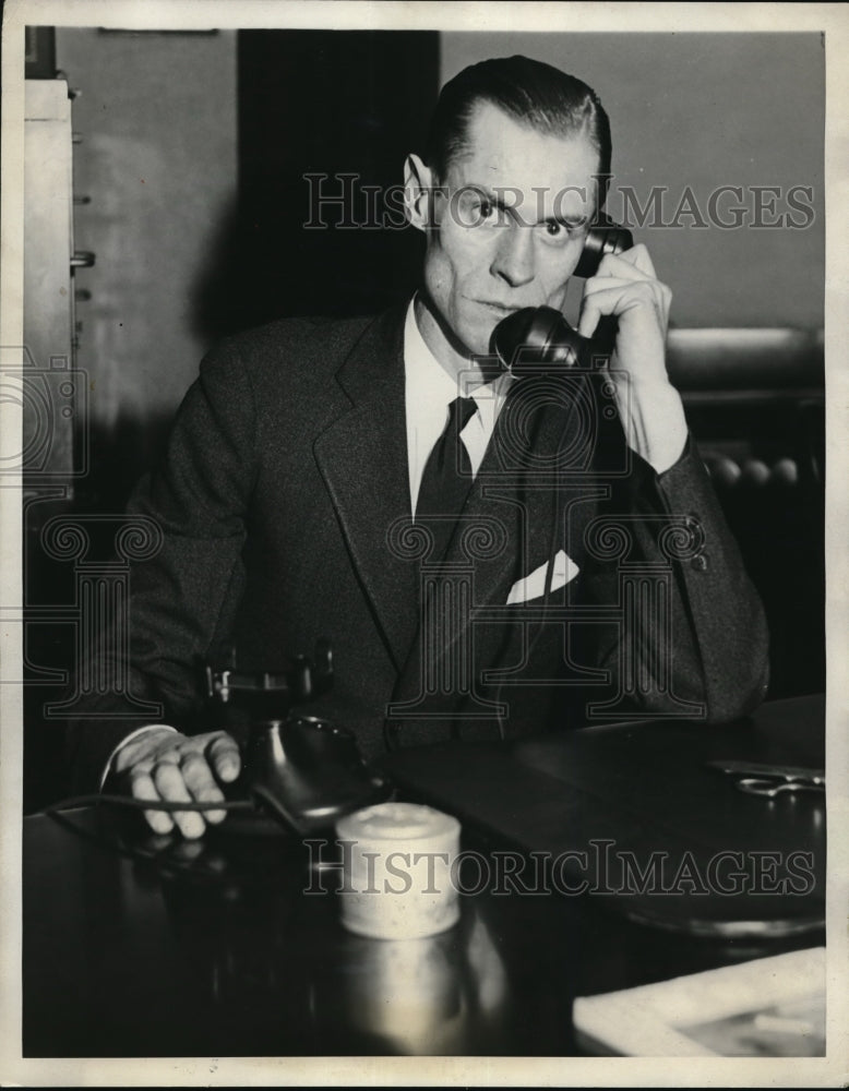 1932 Press Photo James M. Force, University of Kansas graduate