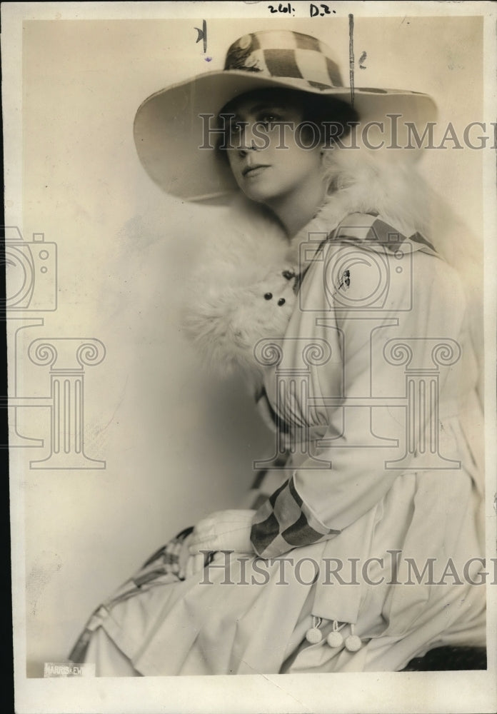 1920 Press Photo Mrs Marjorie Blanche Chew charged with stealing furs