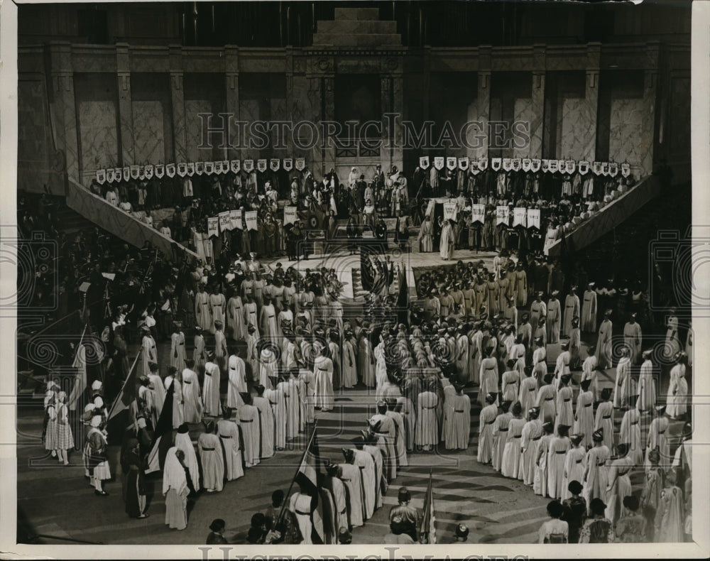 1926 Press Photo Jubilee Pageant of Mothers' Union at Albert Hall, London