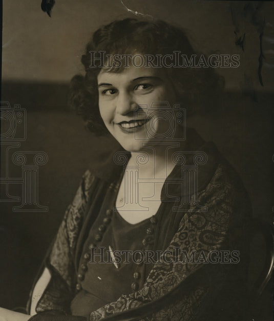 1922 Press Photo Pearl Thomas Toledo Ohio now Mrs Ken Gumm