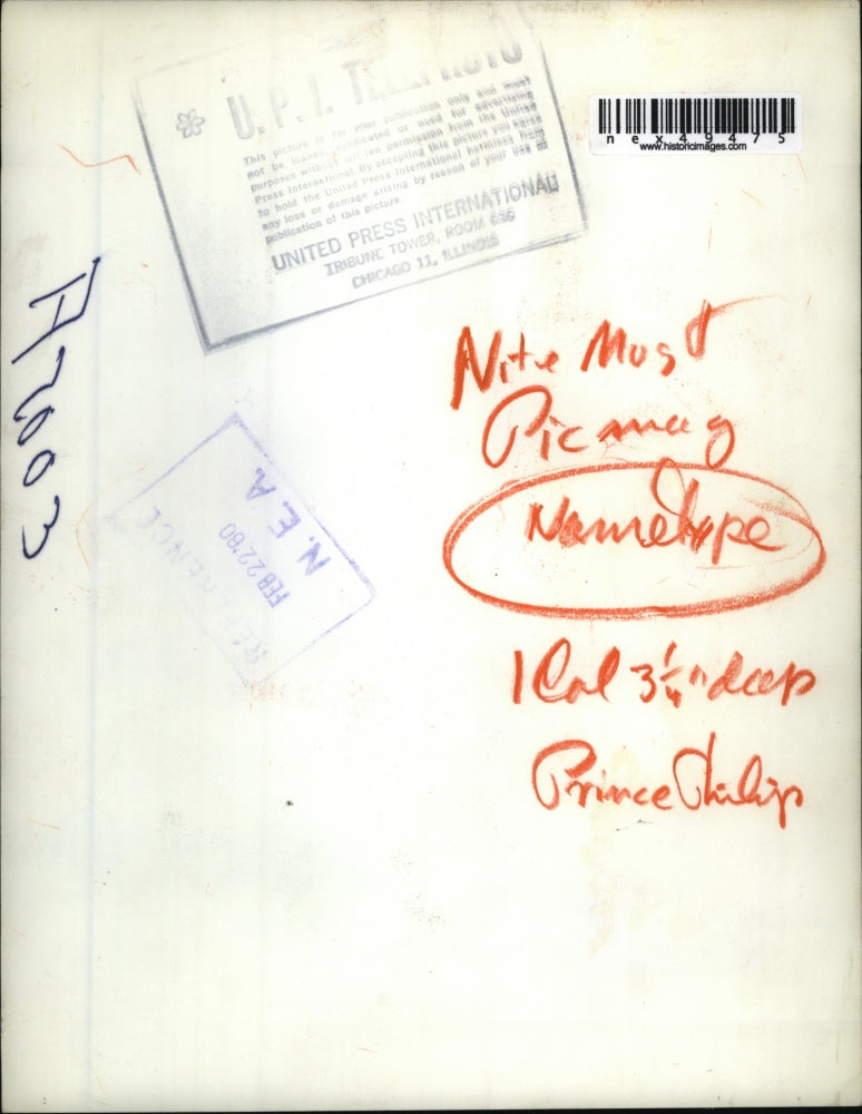 1960 Press Photo Prince Philip enjoys night with uncle Earl Mountbatten