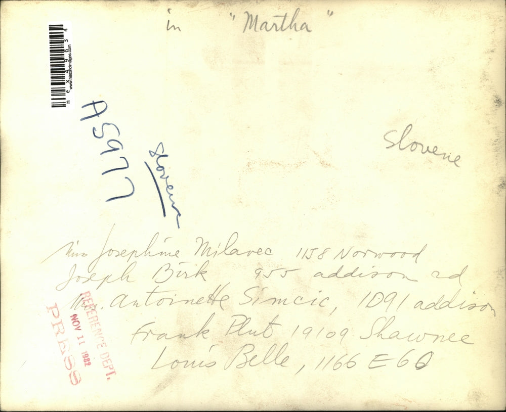 1932 Press Photo J Milavec Joseph Birk A Simcic Frank Pluto L Belle in Martha