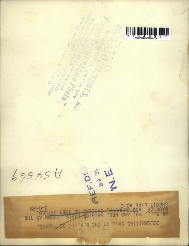 1939 Press Photo Mr. and Mrs. Maurice Lapue, dancers