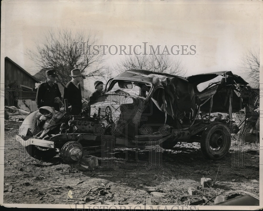 1938 Press Photo Hickville Ohio 7 girls killed in auto accident