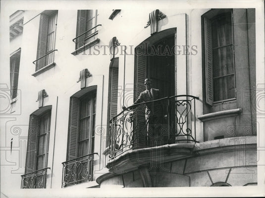1934 Press Photo Prince George & fiance in Paris
