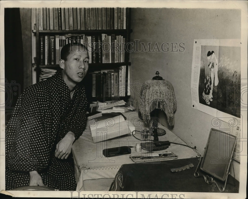 Load image into Gallery viewer, 1930 Press Photo Takeo Tooje law college student Toyko Japan
