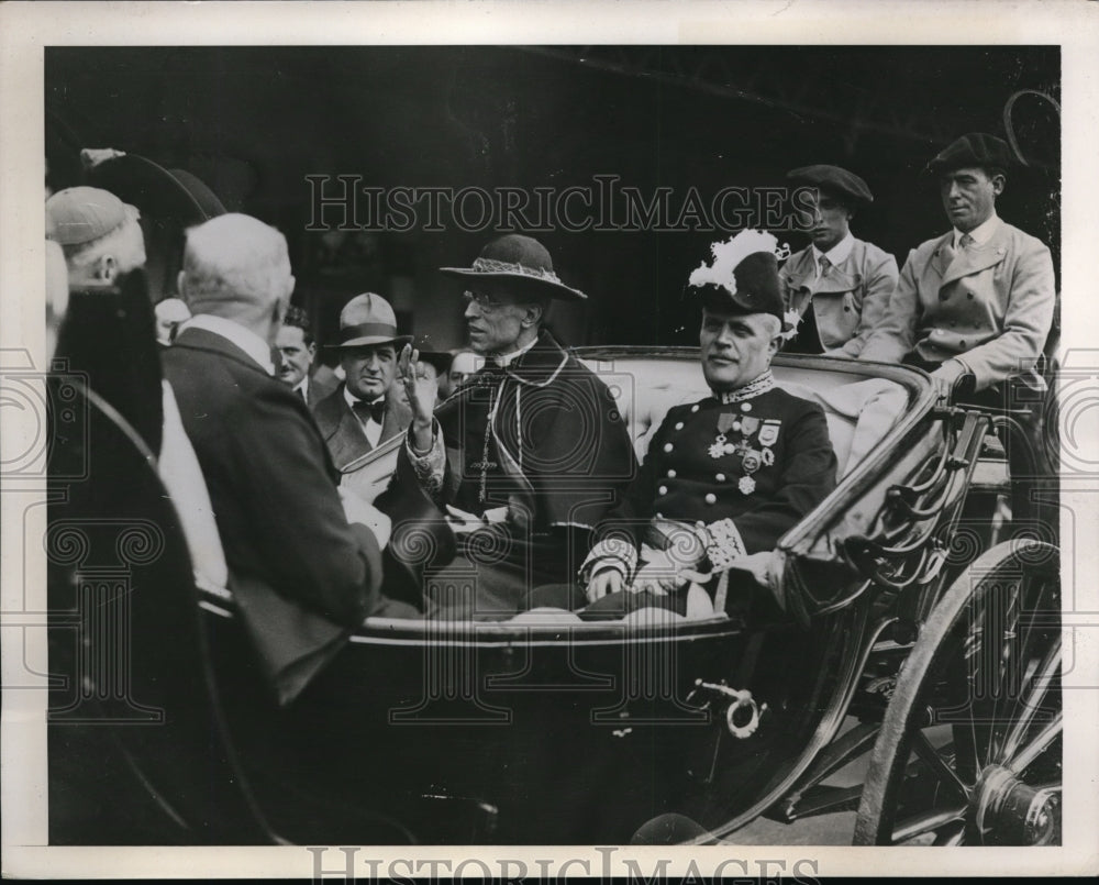 1935 Press Photo Cardinal Pacelli at Lourdes France