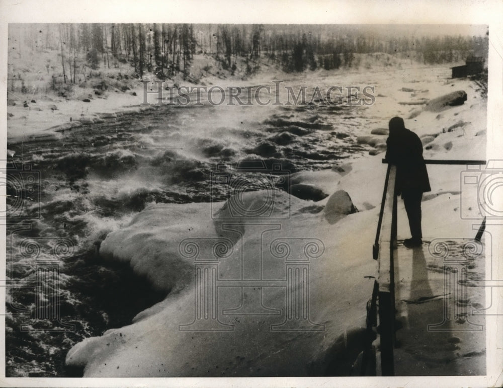1932 Press Photo River Niva on Kola Peninsula in Russia power station to built