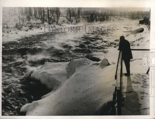 1932 Press Photo River Niva on Kola Peninsula in Russia power station to built