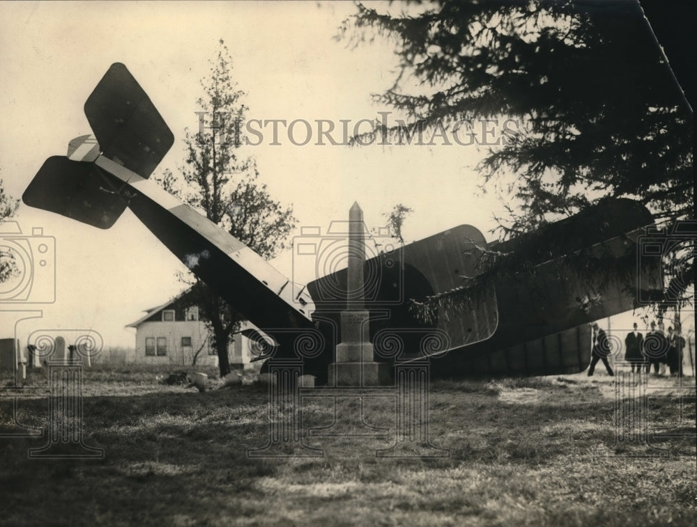 1924 Press Photo HArold Sanhorn & sister in plane crash & survived