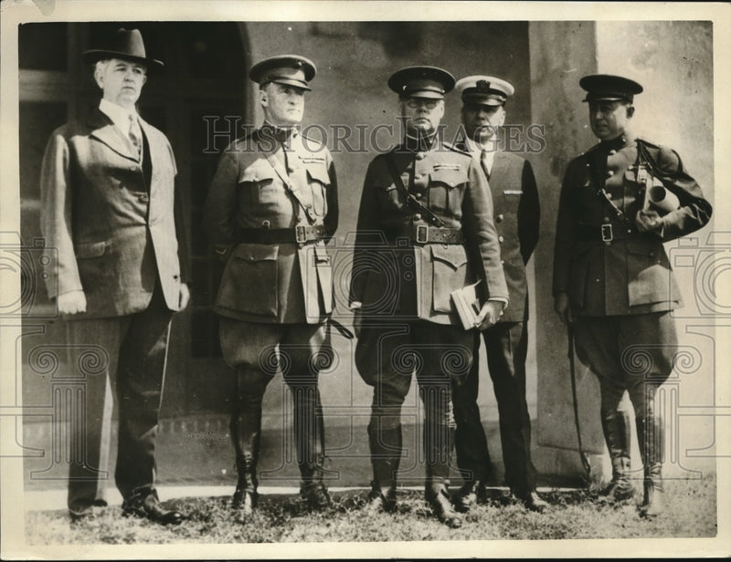 Load image into Gallery viewer, 1926 Press Photo Col A Williams, atty L Kirby,Maj Putnam, Lt Cmd HA Garrison
