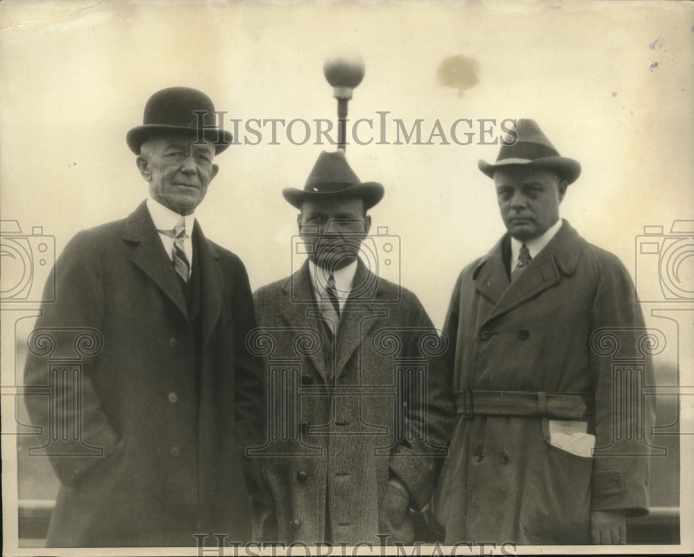 1924 Press Photo Derby judges Charles Prince, SC Muckle Jr, CW Nay