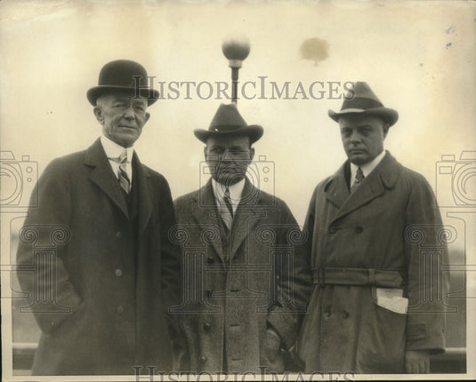 1924 Press Photo Derby judges Charles Prince, SC Muckle Jr, CW Nay