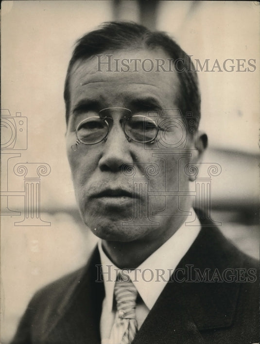 1924 Press Photo Admiral H Takeda electrical wizard of Orient- Historic Images