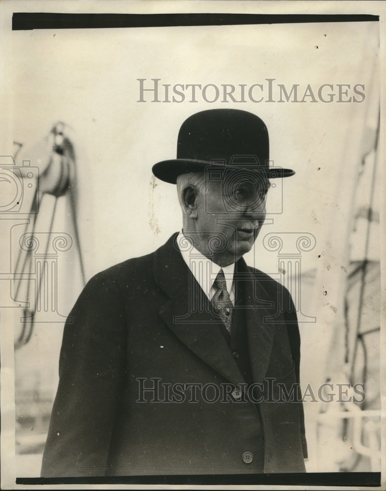 1930 Press Photo Dr Augustus Thomas Pres of World Federation of Edu Assoc