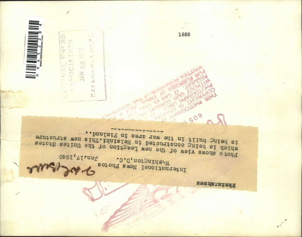 1940 Press Photo New Leagtion of the United States in Helsinki, Finland