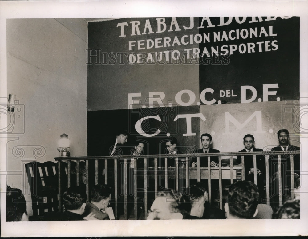 1936 Press Photo Vincente L Toledano leader of Mexican electric workers