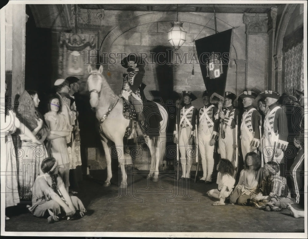 1931 Press Photo Re enactment of La Calif founding on 150th anniversary