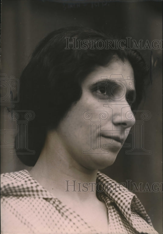 1921 Press Photo Mrs Lena Slavin Burkett boy murder trial