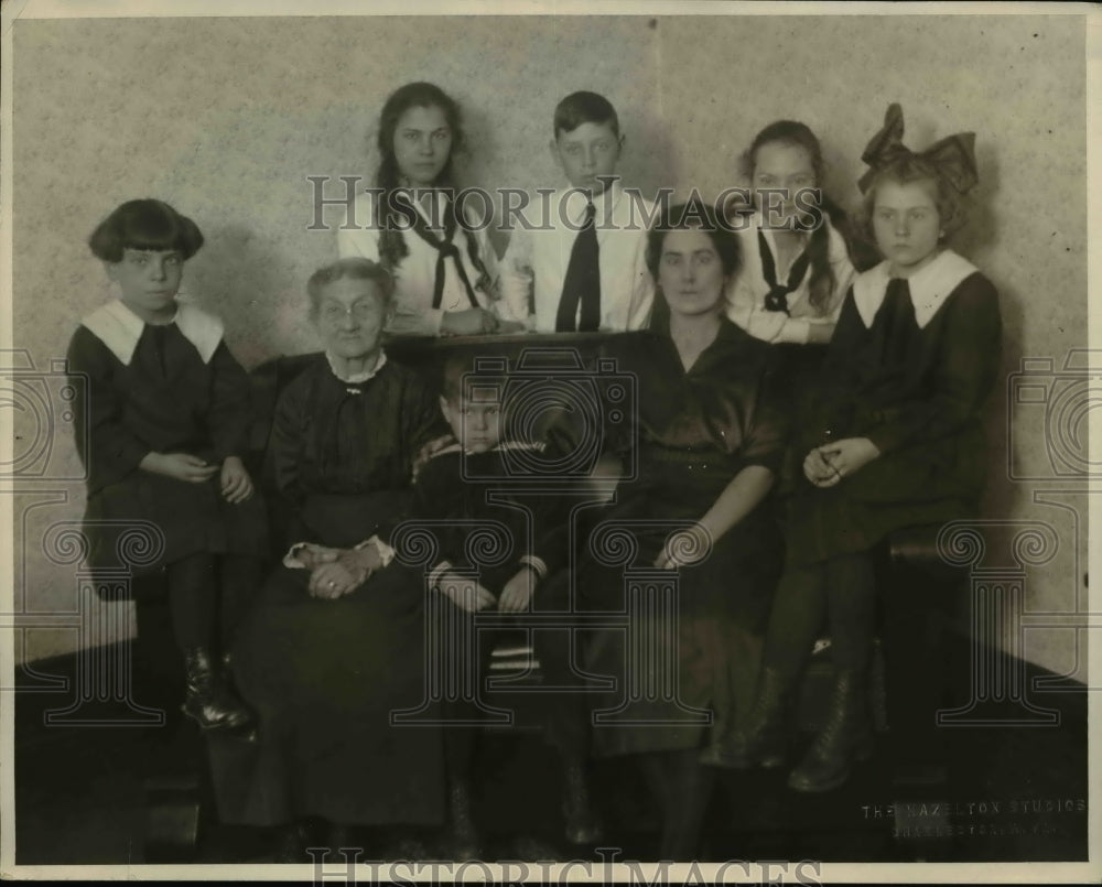 1922 Press Photo Keeney Family - nex53230