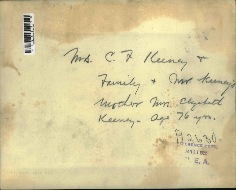 1922 Press Photo Keeney Family - nex53230