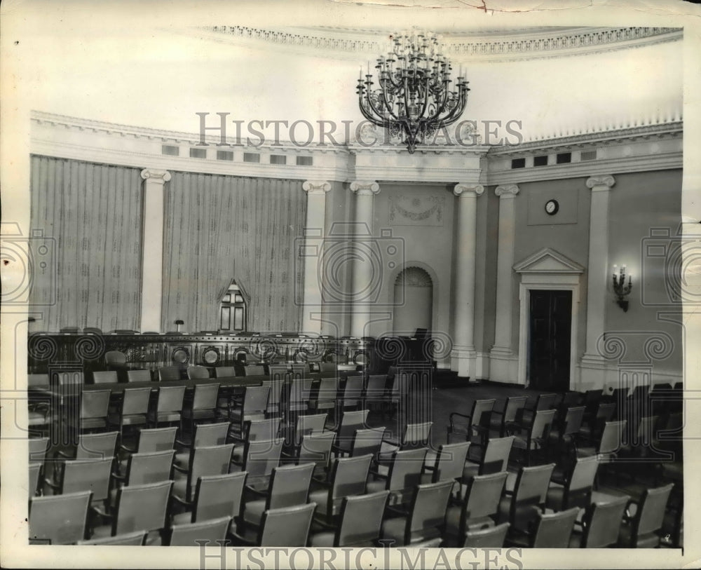 1949 Press Photo The Old US Supreme Court Chambers
