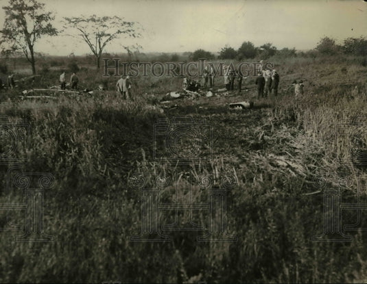 1929 Press Photo Plane crash at St Catharines airport in NY