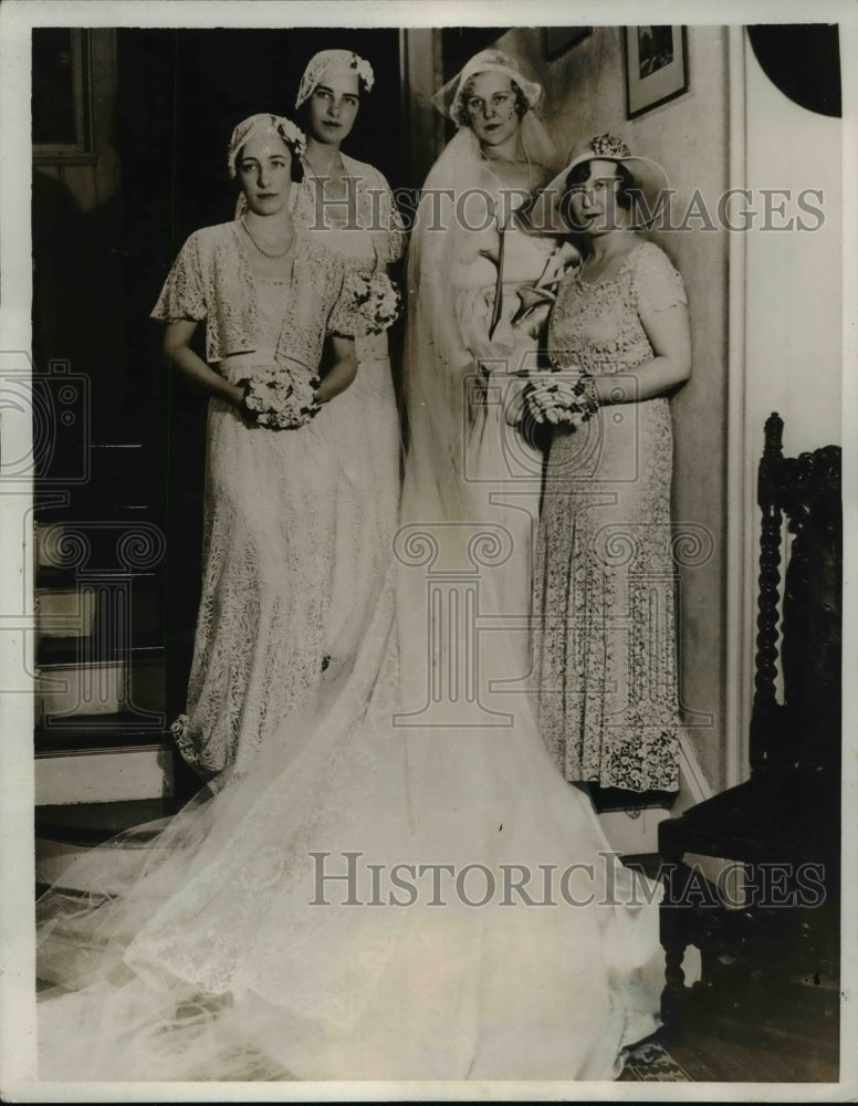 1932 Press Photo Bride of Dr. Trevor D Stamp