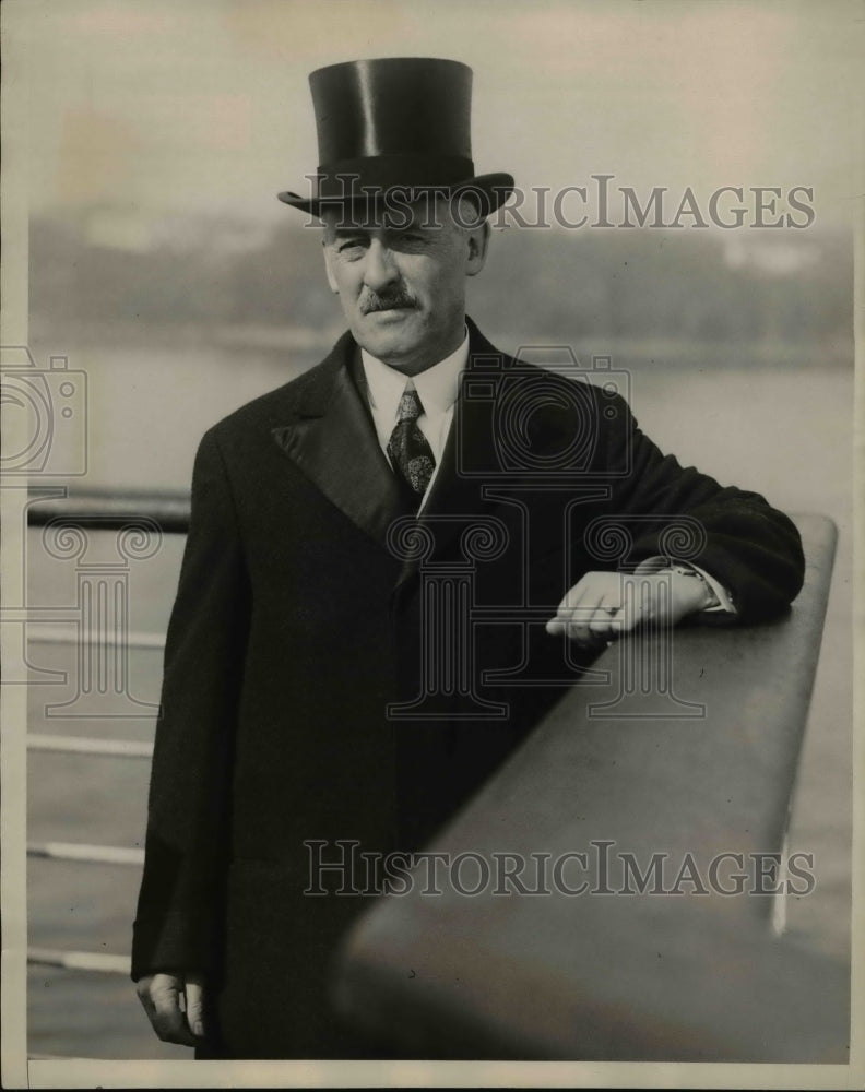1930 Press Photo Henry L. Stimson, Secretary of the State, leader of Uncle Sam