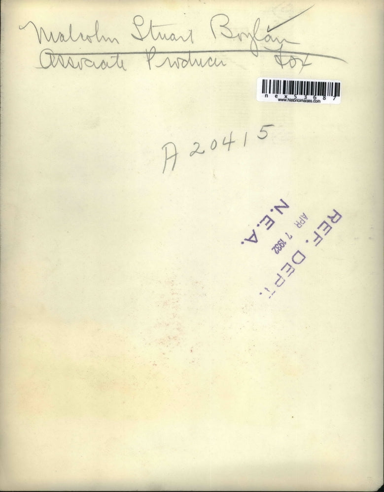 1932 Press Photo Malcolm Stuart Boylan, Associate Producer - nex53687