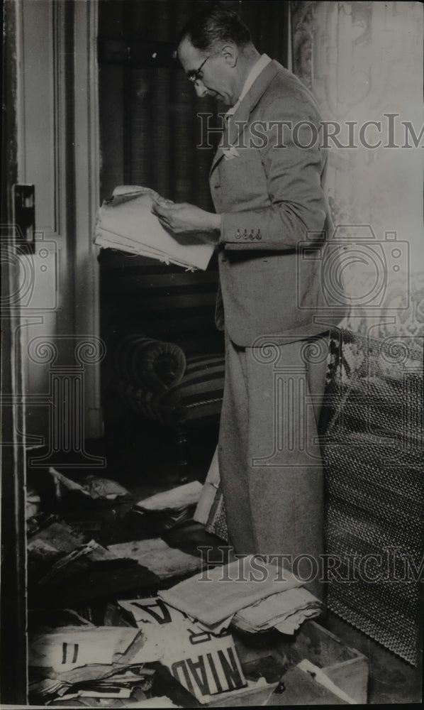 1937 Press Photo Don Juan A Villegas maritime chief of Santander