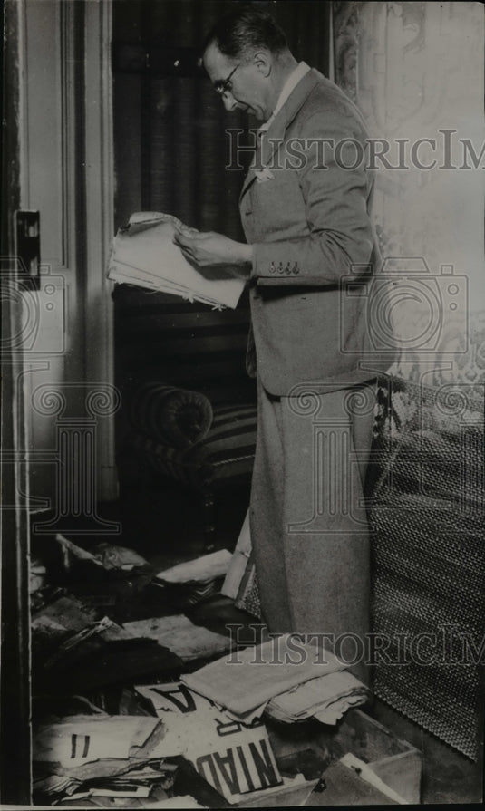 1937 Press Photo Don Juan A Villegas maritime chief of Santander