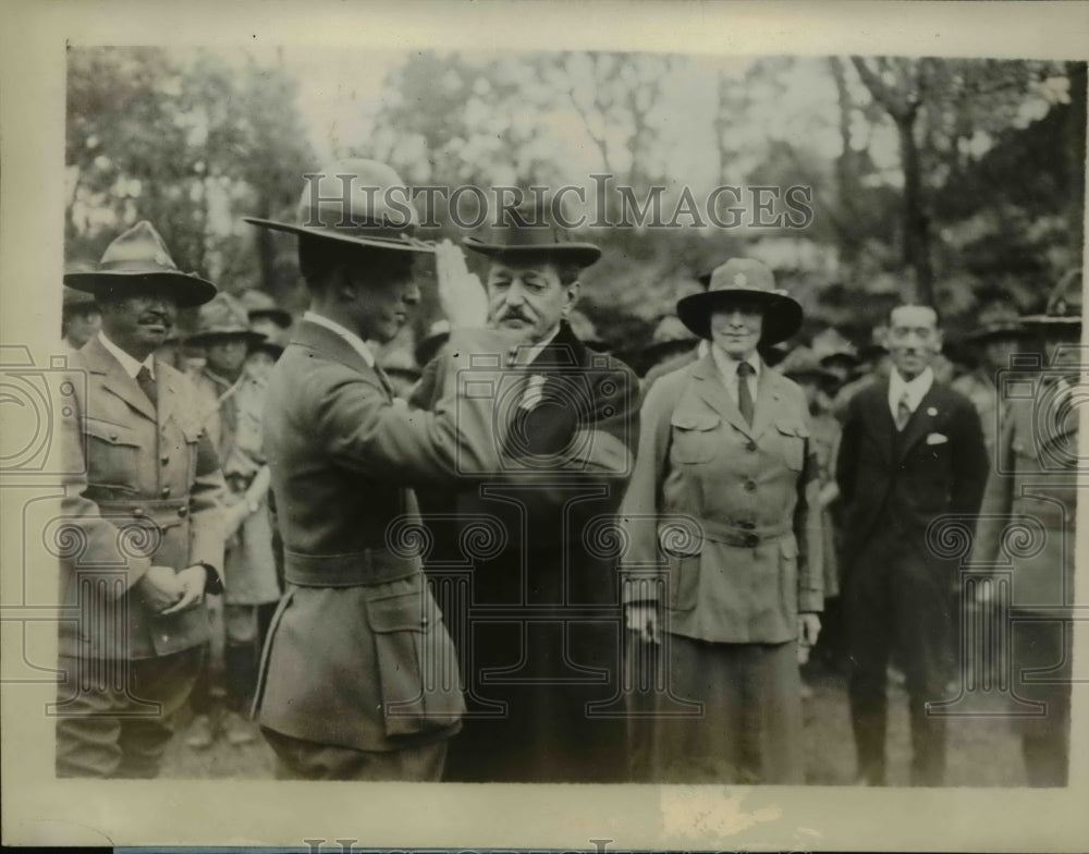 1928 Press Photo US Ambassador McVeagh & Viscount Mishima