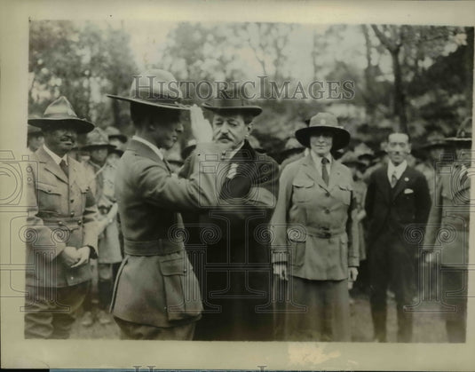 1928 Press Photo US Ambassador McVeagh & Viscount Mishima