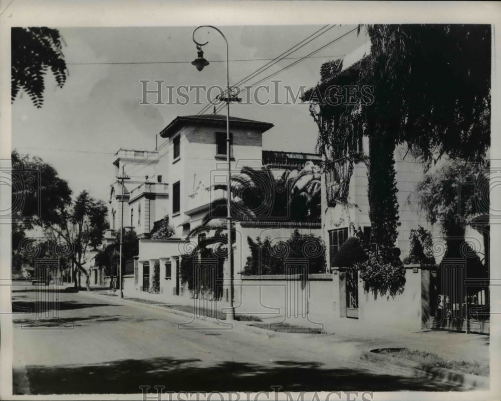 1938 Press Photo Residential Quarters in Lima, Peru