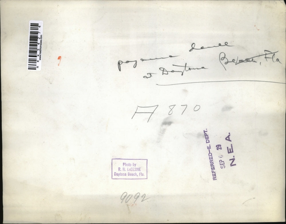 1929 Press Photo A party & dance held at Daytona Beach Florida - nex54274